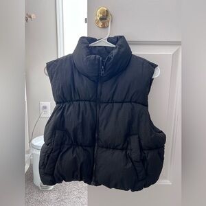 short puffer vest